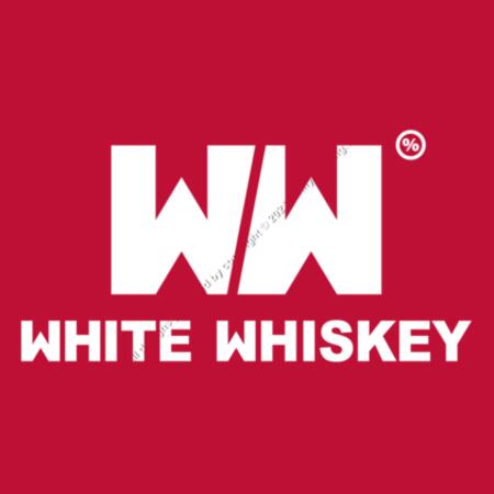 WHITE WHISKEY - MEN`S RED T-SHIRT - FRONT PRINT Design
