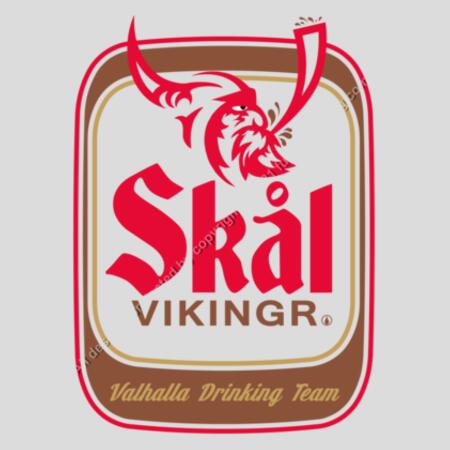 SKÅL VIKINGR - COMPACT - MEN`S WHITE TANK TOP - FRONT PRINT Design