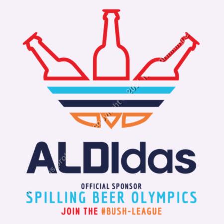 ALDIDAS - WOMEN`S WHITE T-SHIRT - FRONT PRINT Design