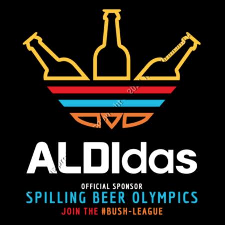 ALDIDAS - MEN`S BLACK HOODIE - FRONT PRINT Design