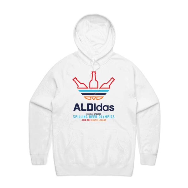 ALDIDAS - MEN`S WHITE HOODIE - FRONT PRINT Thumbnail